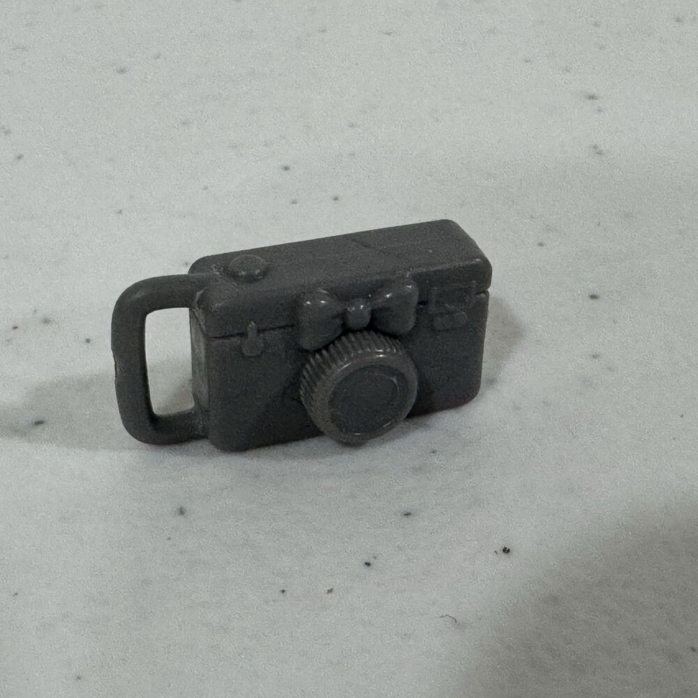 Barbie Dollhouse Miniature Camera Accessory Silver Photography Prop Charm